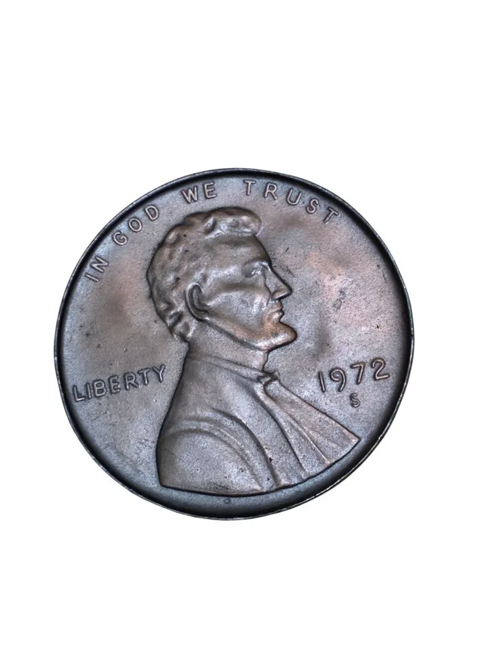 1972-s Oversized Lincoln in God We Trust Liberty Coin Buckle